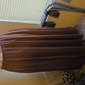LuLaRoe Chocolate Brown Midi Skirt